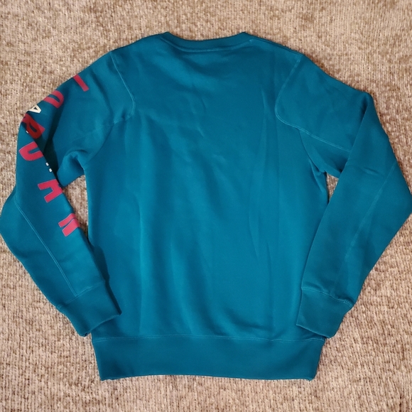 NWOT Nike Air Jordan Teal and Bright Pink Crewneck Sweatshirt - Picture 4 of 7